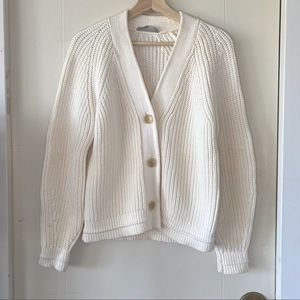Everlane White Cardigan Size M
